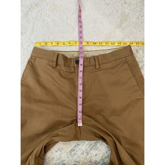 Banana Republic Rapid Movement Chino Slim Pants Brown Men's Size 31 x 30 - Picture 6 of 9